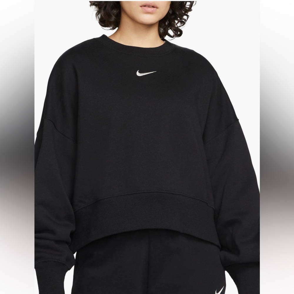Nike Phoenix fleece crewneck sweatshirt -Black